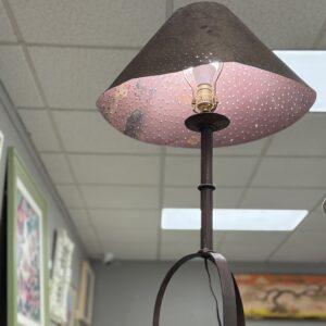 Brutalist Wrought Iron Table Lamp