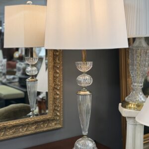 Hollywood Regency Crystal Table Lamp