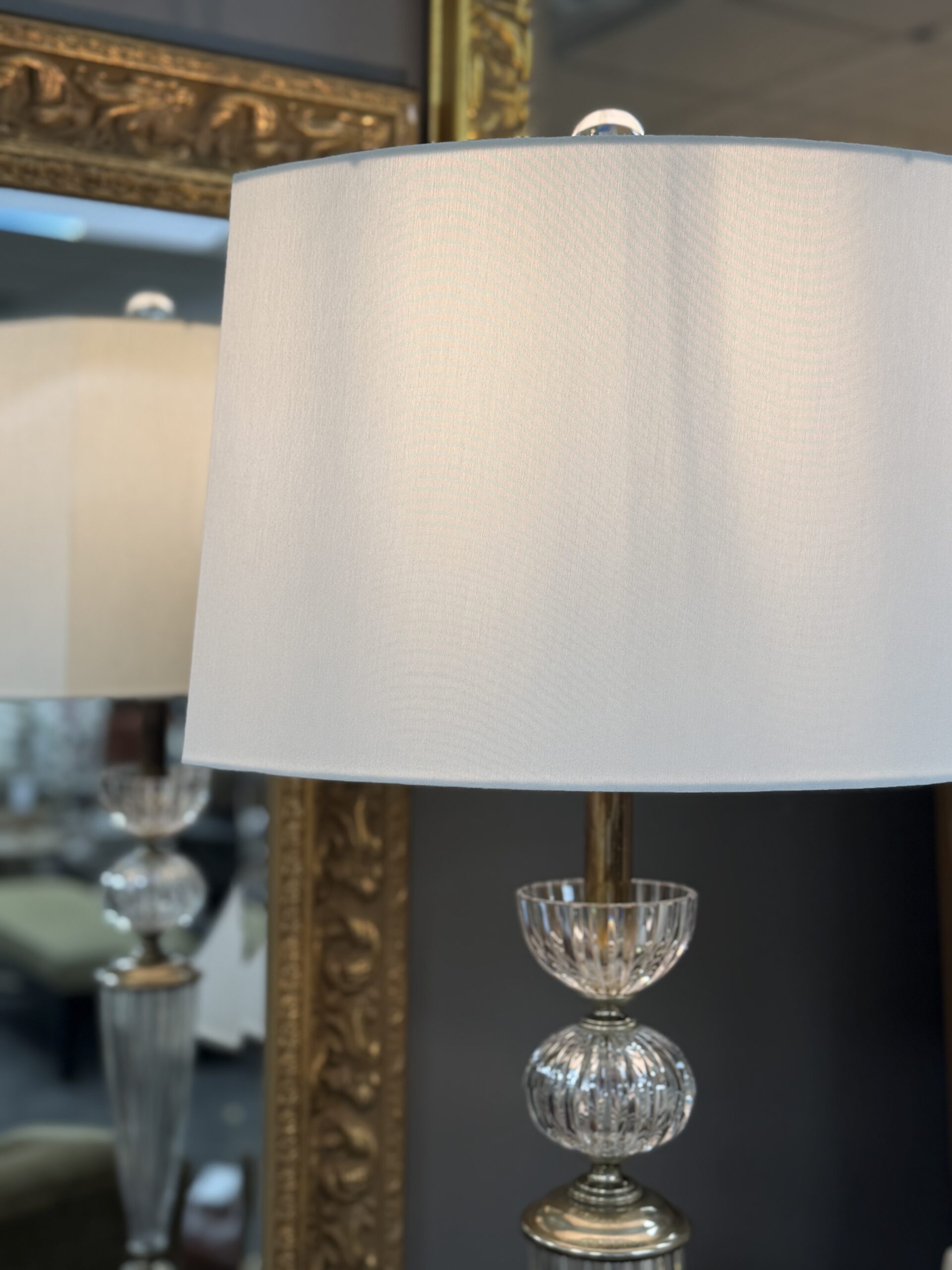 Hollywood Regency Crystal Table Lamp - Image 2