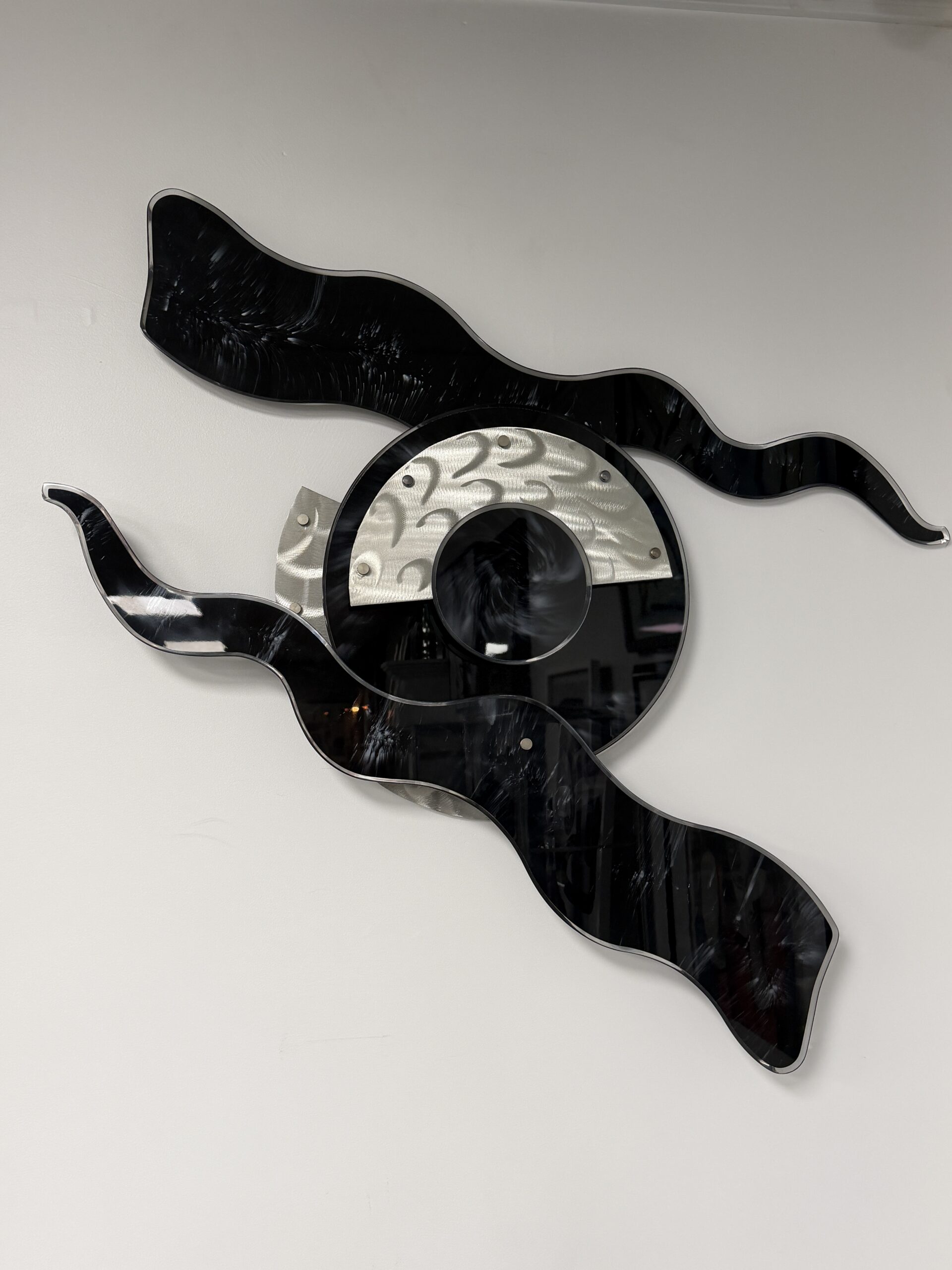 Contemporary Abstract Metal Wall Sculpture