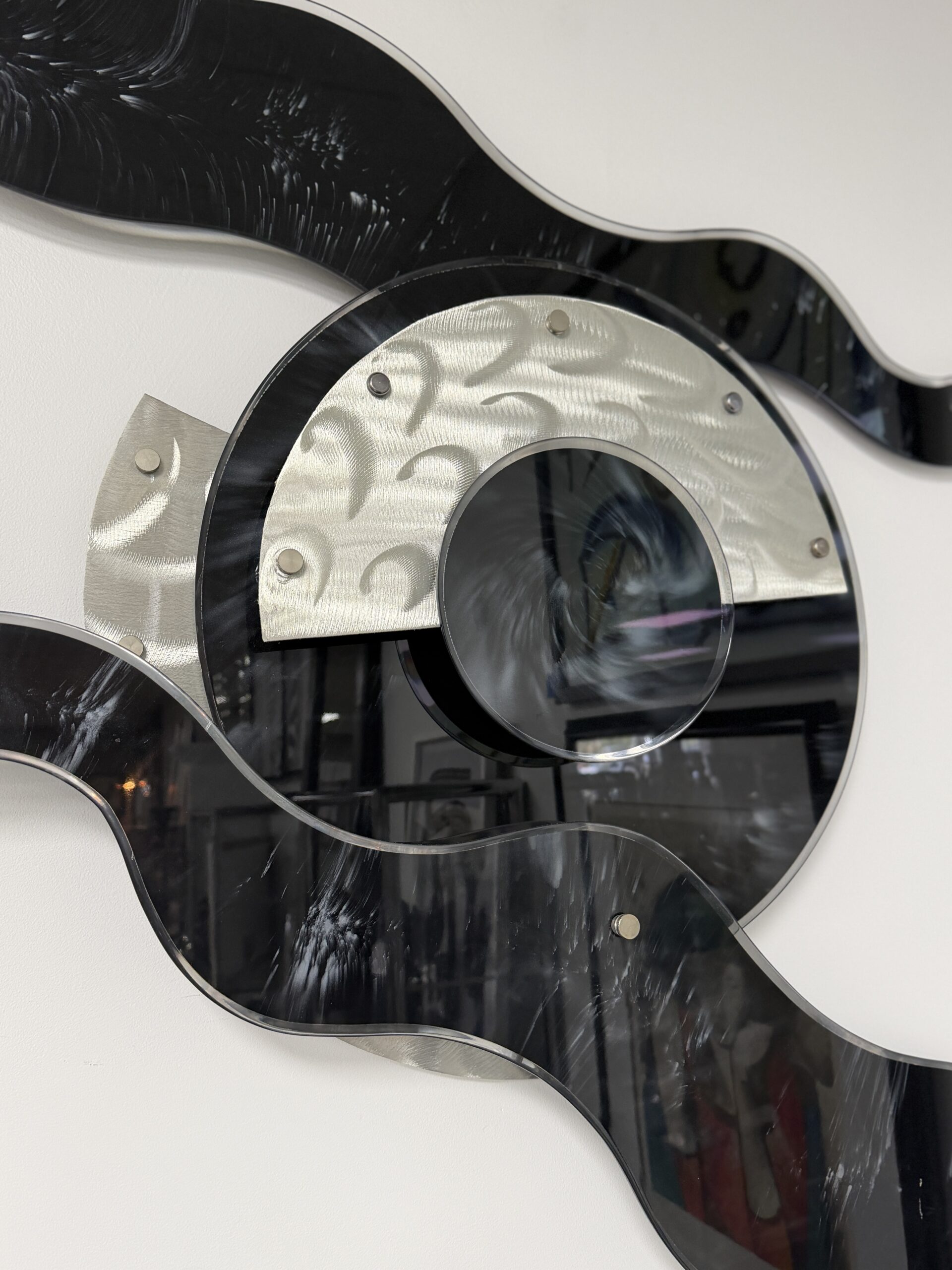 Contemporary Abstract Metal Wall Sculpture - Image 2