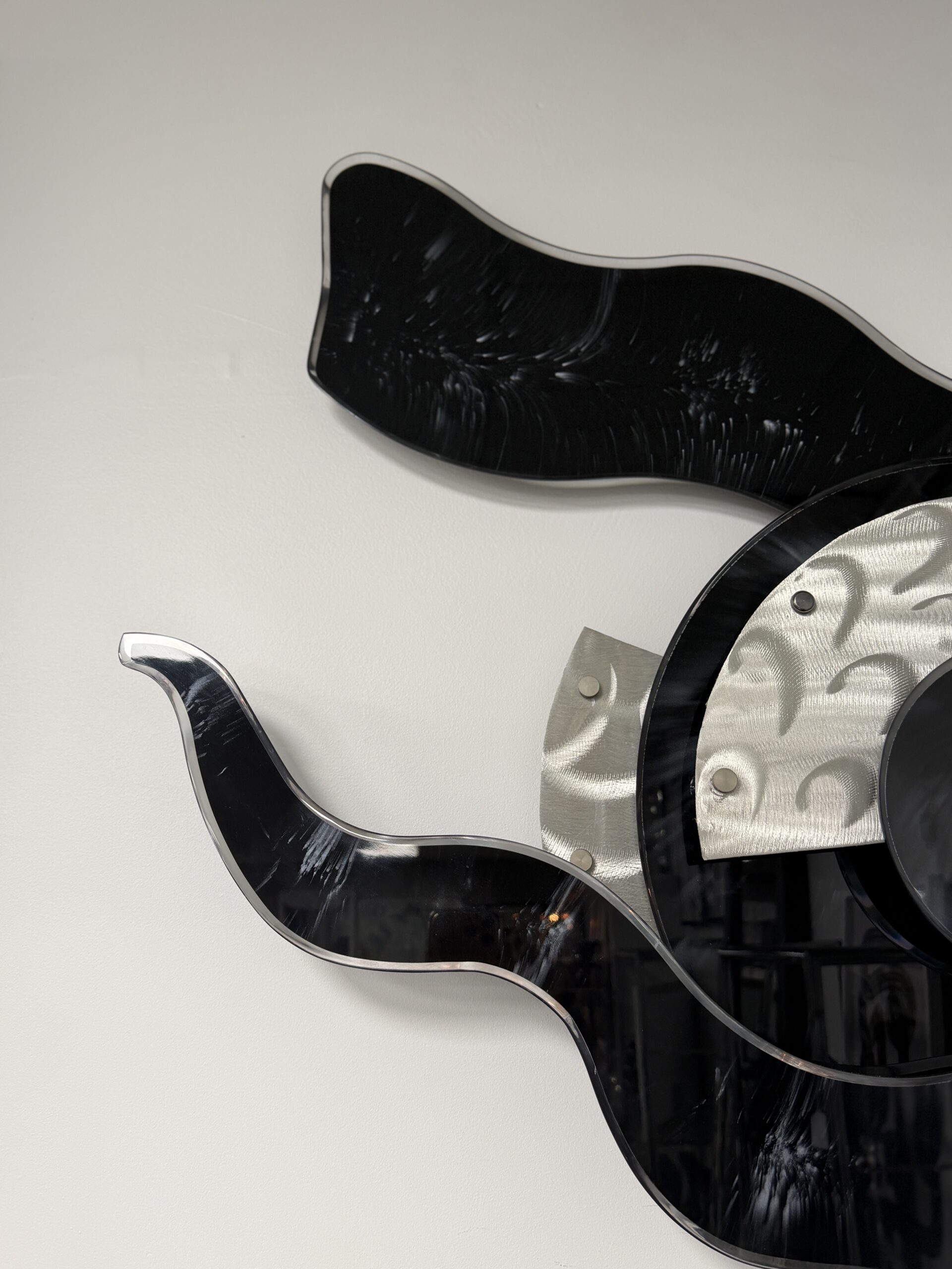 Contemporary Abstract Metal Wall Sculpture - Image 3