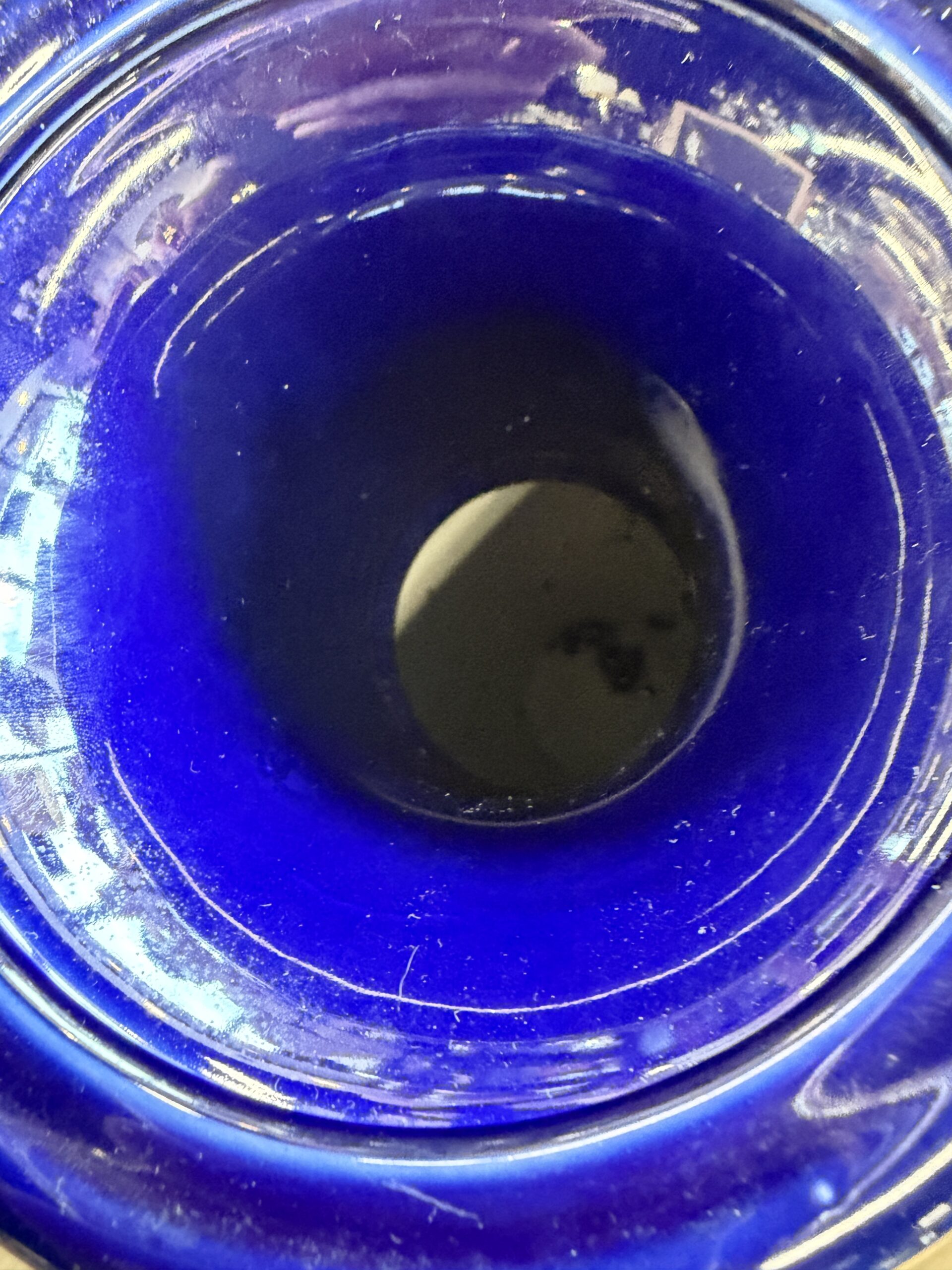 Pair of French Sèvres-Style Cobalt Blue Palace Urns - Image 13
